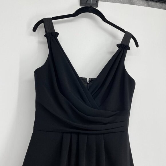 Elie Tahari  black sleeveless A line formal dress triacetate - Picture 11 of 15